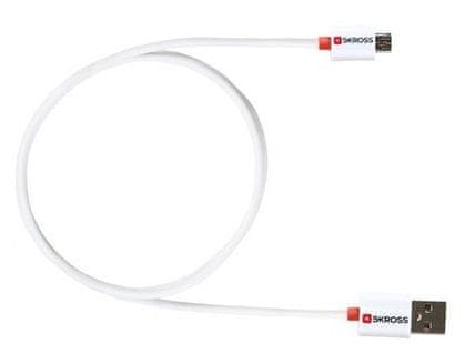 Levně Skross USB kabel Charge'n Sync, bílá