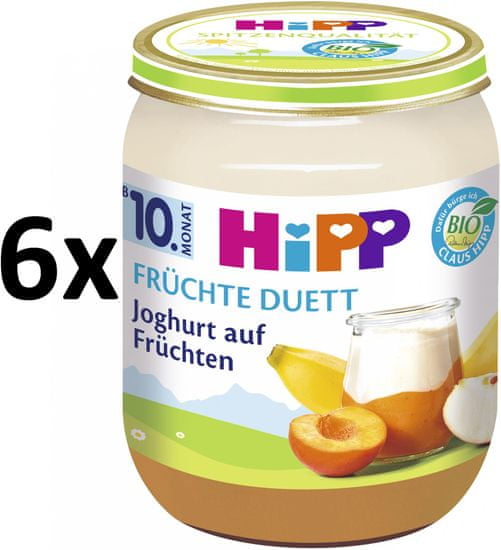 HiPP BIO Jogurt s ovocem - 6x160 g