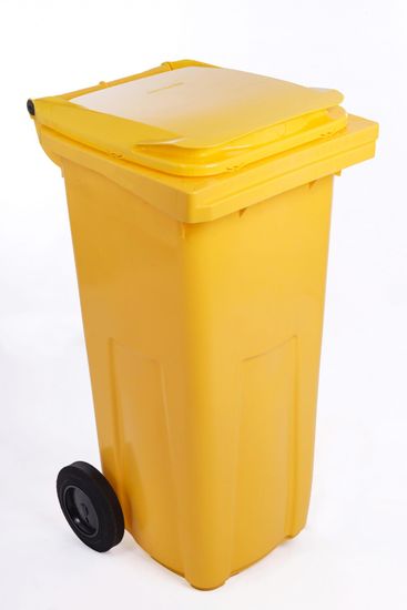 J.A.D. TOOLS popelnice 240 l žlutá plastová