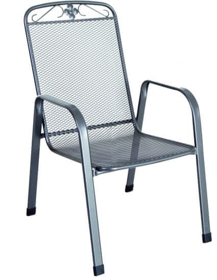 RIWALL Savoy - stohovatelná židle z tahokovu, tmavě šedá