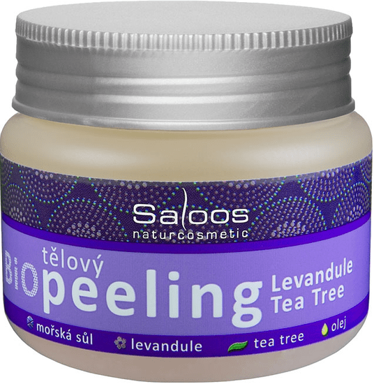 Saloos Bio tělový peeling Levandule - Tea Tree 140 ml