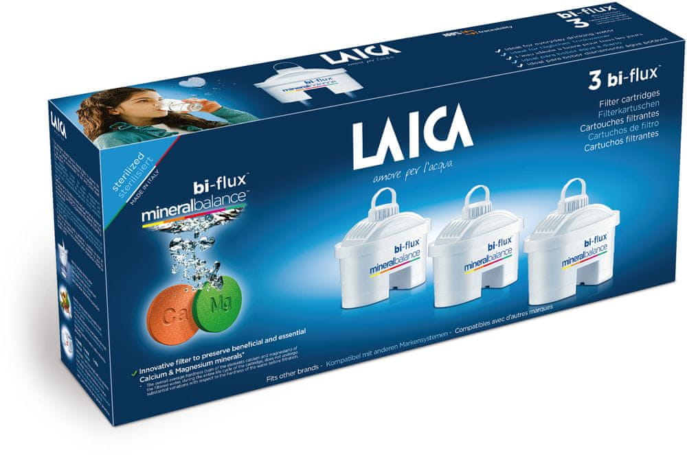 Levně Laica Bi-Flux Cartridge Mineralbalance 3ks M3M