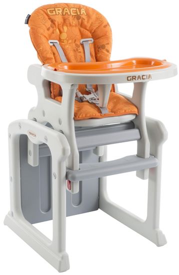 Babypoint Jídelní židlička Gracia, 2017, oranžová - rozbaleno