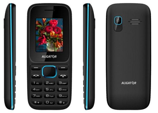 Aligator D200, Dual SIM, černo-modrý - zánovní