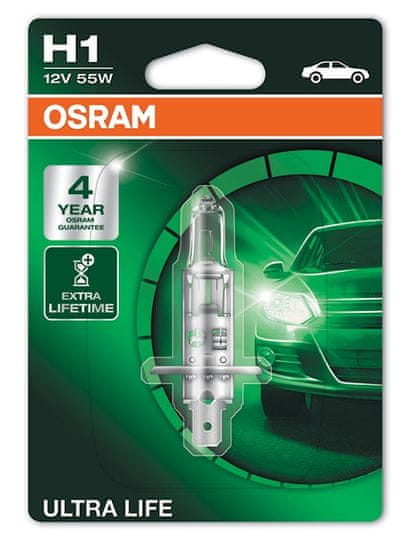 Osram 12V H1 55W P14.5s 1ks Ultra Life Blister