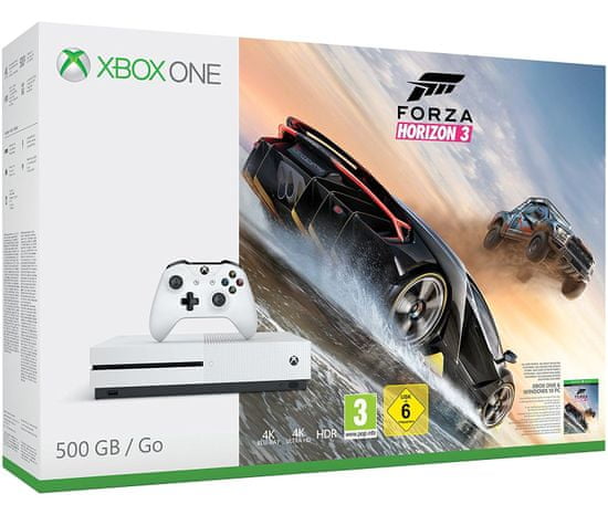 Microsoft Xbox One S 500GB + Forza Horizon 3