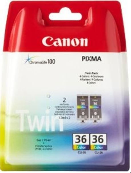 Levně Canon CLI-36 - 2 pack (1511B018), barevná