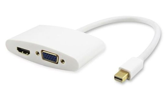 PremiumCord adaptér Mini DisplayPort - HDMI + VGA - použité