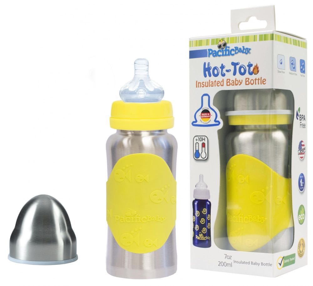 Pacific Baby Hot-Tot termoska 200 ml - žlutá/stříbrná