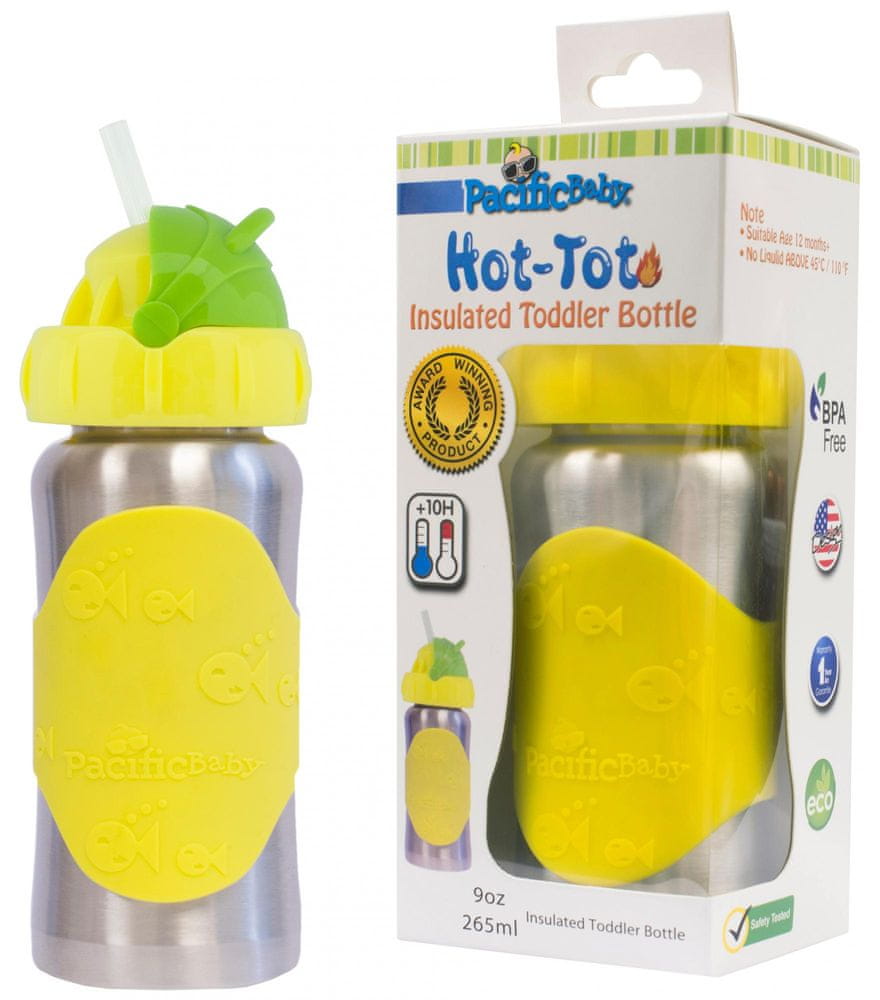 Pacific Baby Hot-Tot termoska s brčkem 260 ml - žlutá