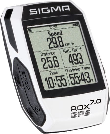 Sigma ROX 7.0 GPS, bílé - rozbaleno