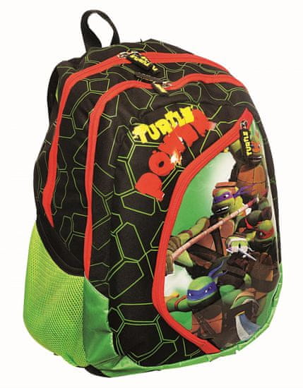 GIM Školní batoh oválný Želvy Ninja