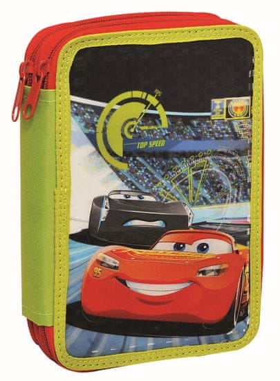 GIM Školní dvoupatrový penál Cars 3 Movie – plněný