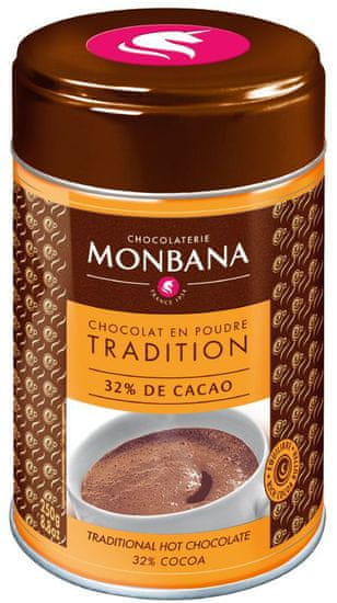 Monbana tradiční francouzská horká čokoláda 250 g