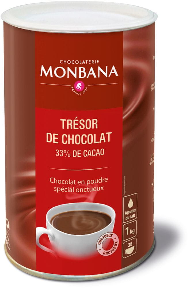 Monbana horká čokoláda Tresor 1 kg