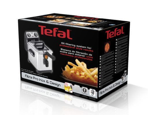 Tefal fritéza FR510170 Filtra PRO premium 3l Inox - použité