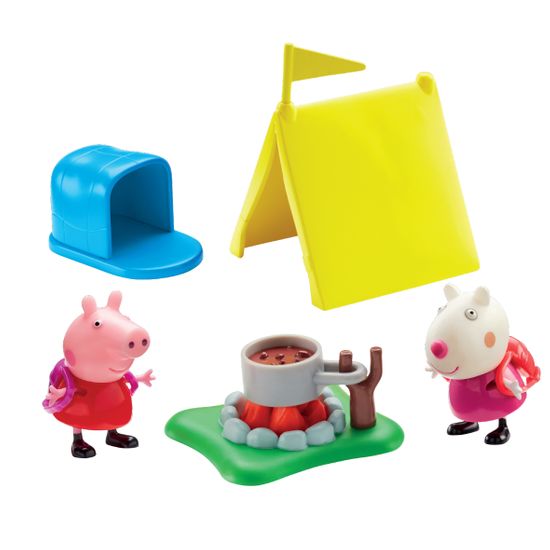 TM Toys Peppa Pig - kempingová sada + 2 figurky - rozbaleno