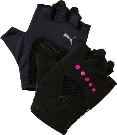 Puma Gym Gloves Black Magentaa