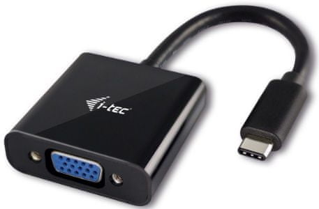 I-TEC VGA adaptér (USB-C), černá - použité