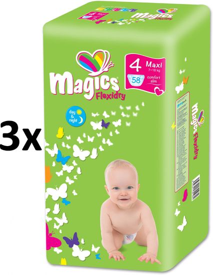 Magics Flexidry Maxi (7-18kg) Ecopack - 174 ks