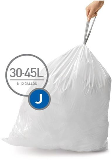 Simplehuman Sáčky do odpadkového koše 30-45 L, typ J, 5 x 20 ks