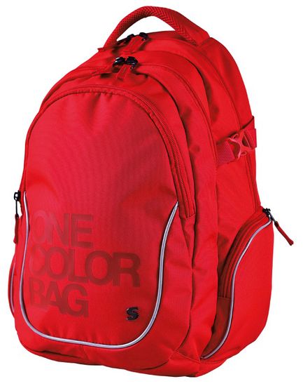 Stil školní batoh teen One Colour červený