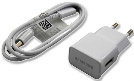 Samsung Nabíječka + kabel (EP-TA10EWE+ECB-DU4AWE), bílá