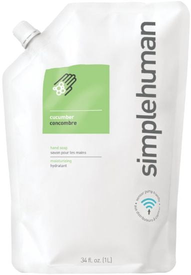 Simplehuman Hydratační tekuté mýdlo 1 l, náhradní náplň okurka