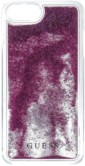 Guess Kryt Liquid Glitter Hard (Apple iPhone 6/6S/7), tmavě růžová
