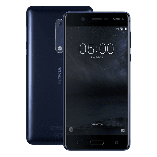 Nokia 5, žíhaná - modrá DUAL SIM