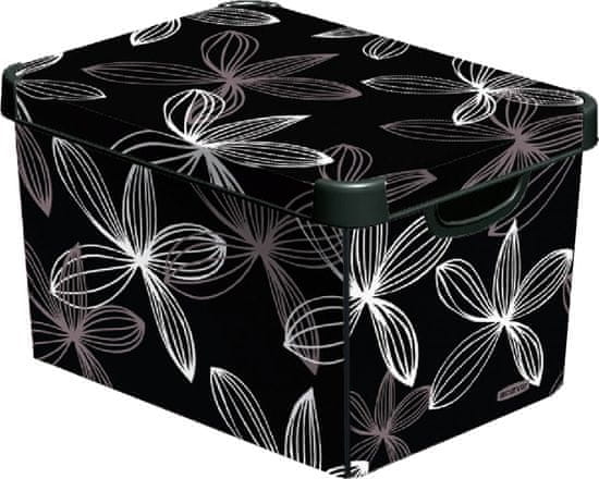 Curver Dekorativní úložný box Black Lily 25 l