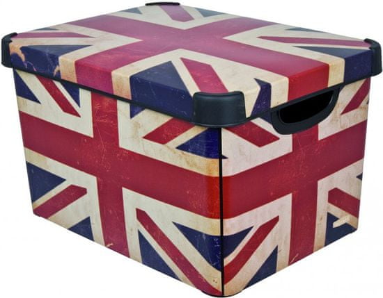 Curver Dekorativní úložný box British Flag 25 l