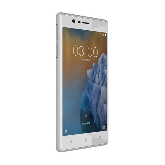 Nokia 3 Dual SIM, sříbrná - bílá