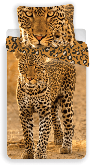 Jerry Fabrics povlečení Leopard 2017 140x200 70x90