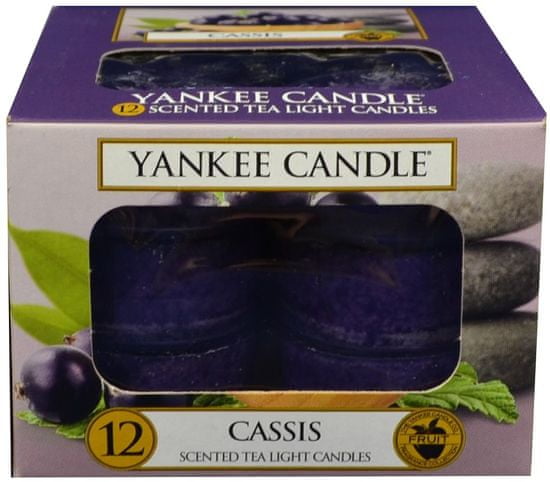Yankee Candle Čajové svíčky Cassis 12x 9,8 g