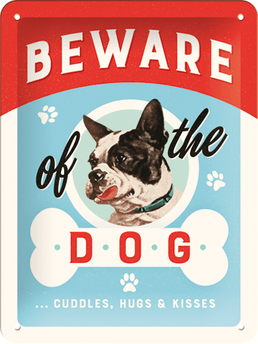 Postershop Plechová cedule Beware of the Dog