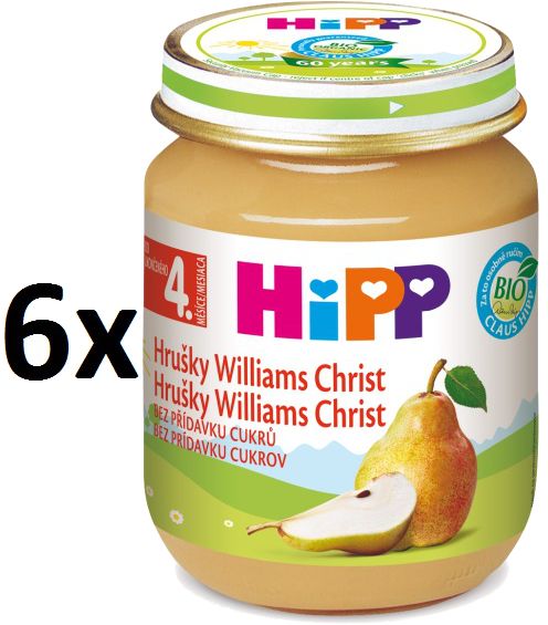 Levně HiPP BIO Hrušky Williams-Christ - 6 x 125g