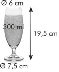 Tescoma Sklenice na pivo CREMA 300 ml, 6 ks