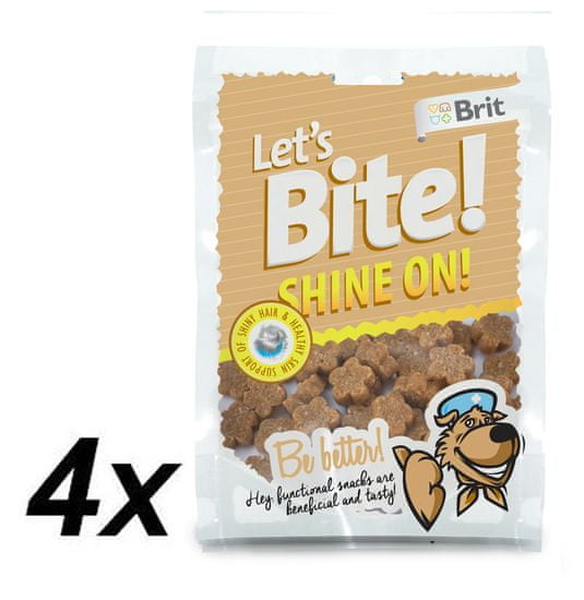 Brit Lets Bite Shine On! 4x150 g