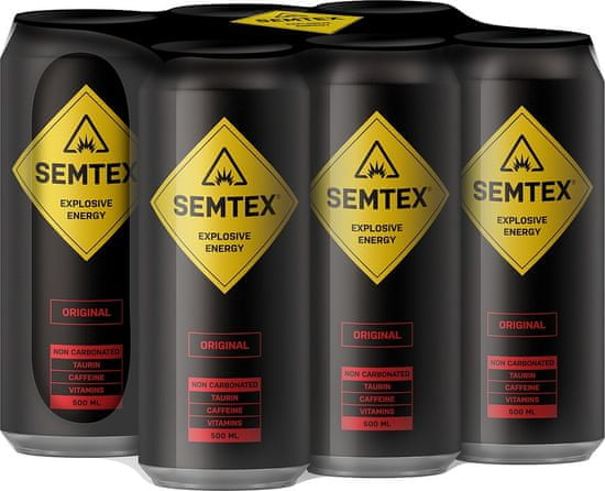 Energetický nápoj Semtex 6 ks balení