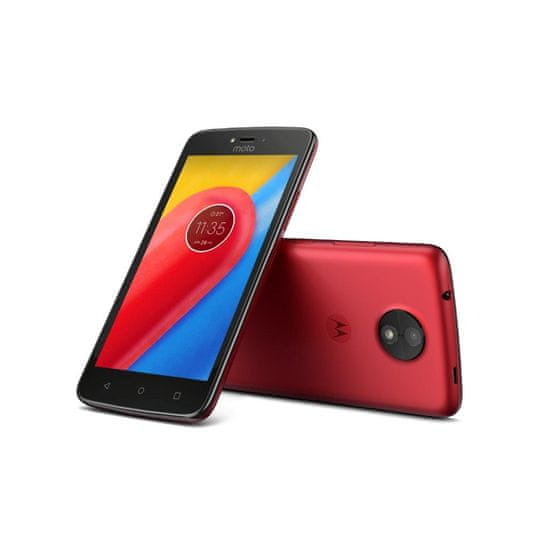 Motorola Moto C (4G), 16 GB, Red (PA6L0028CZ)