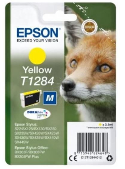 Epson T1284, žlutá (C13T12844012)