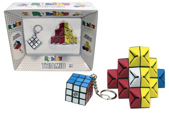 Rubik Rubikova kostka přívěšek + skladánka Triamid
