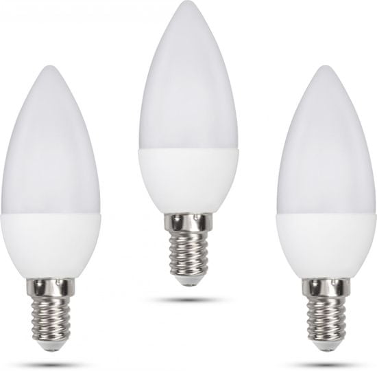 Retlux C35 E14 svíčka 6W teplá bílá, 3 ks