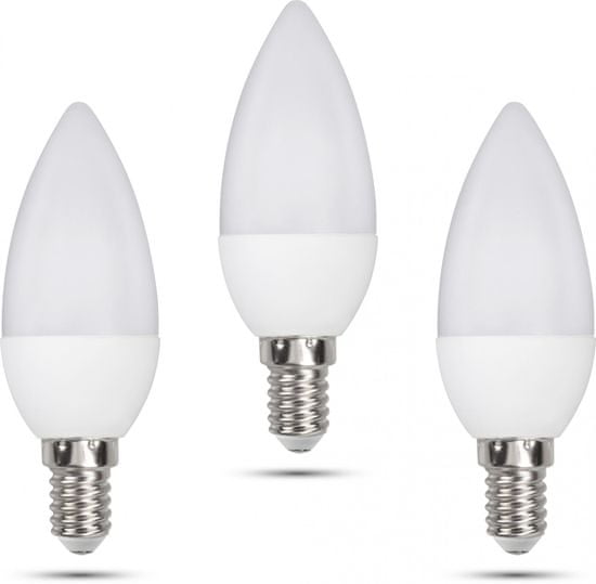 Retlux C35 E14 svíčka 6W denní bílá, 3 ks