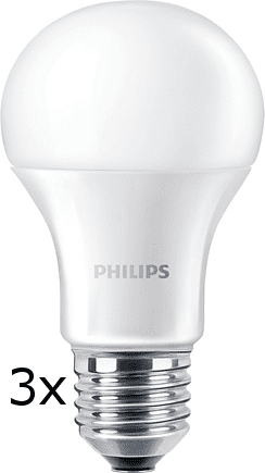 Philips CorePro Ledbulb 10-75W A60 E27 840 ND, 3 ks