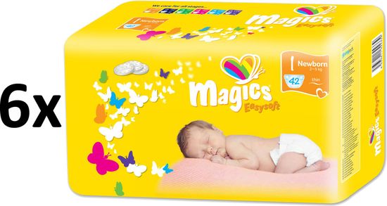 Magics Easysoft 1 Newborn Megapack (2-5 kg) 252 ks (6x42 ks)