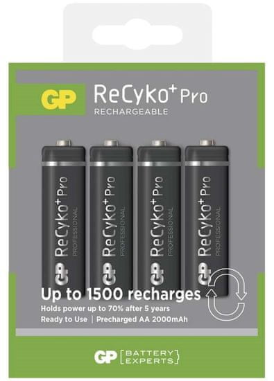GP Nabíjecí baterie GP ReCyko+ Pro Professional (AA), 4 ks