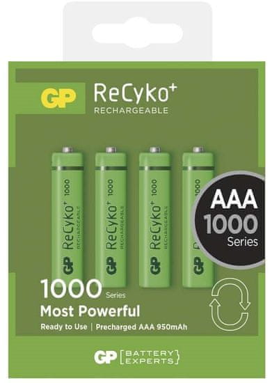 GP Nabíjecí baterie GP ReCyko+ 1000 (AAA), 4 ks
