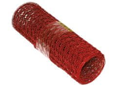 DEKO ozdobné dekorativní pletivo červené - role 2,5 m